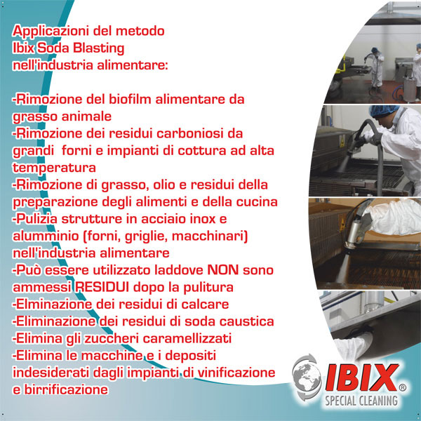 Pulitura con bicarbonato di sodio IBIX